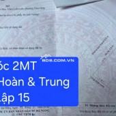 Bán đất GÓC 2MT đường Trương Hoàn & Trung Lập 15